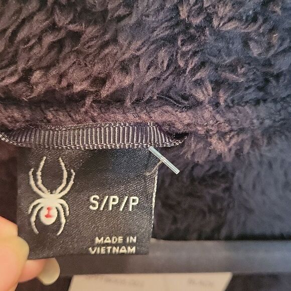 Spyder Black Bailey Sherpa ZipperJacket Size Small, NWT - Picture 6 of 8